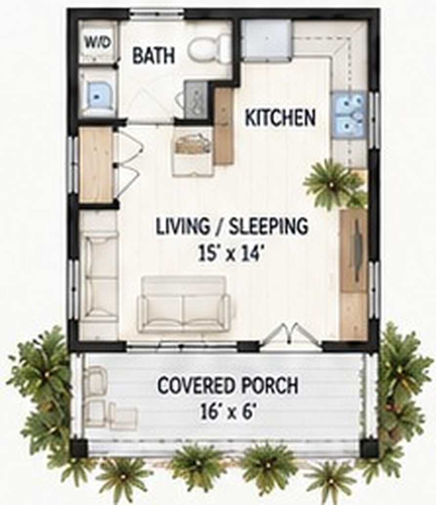 Conceptual ADU floor plan