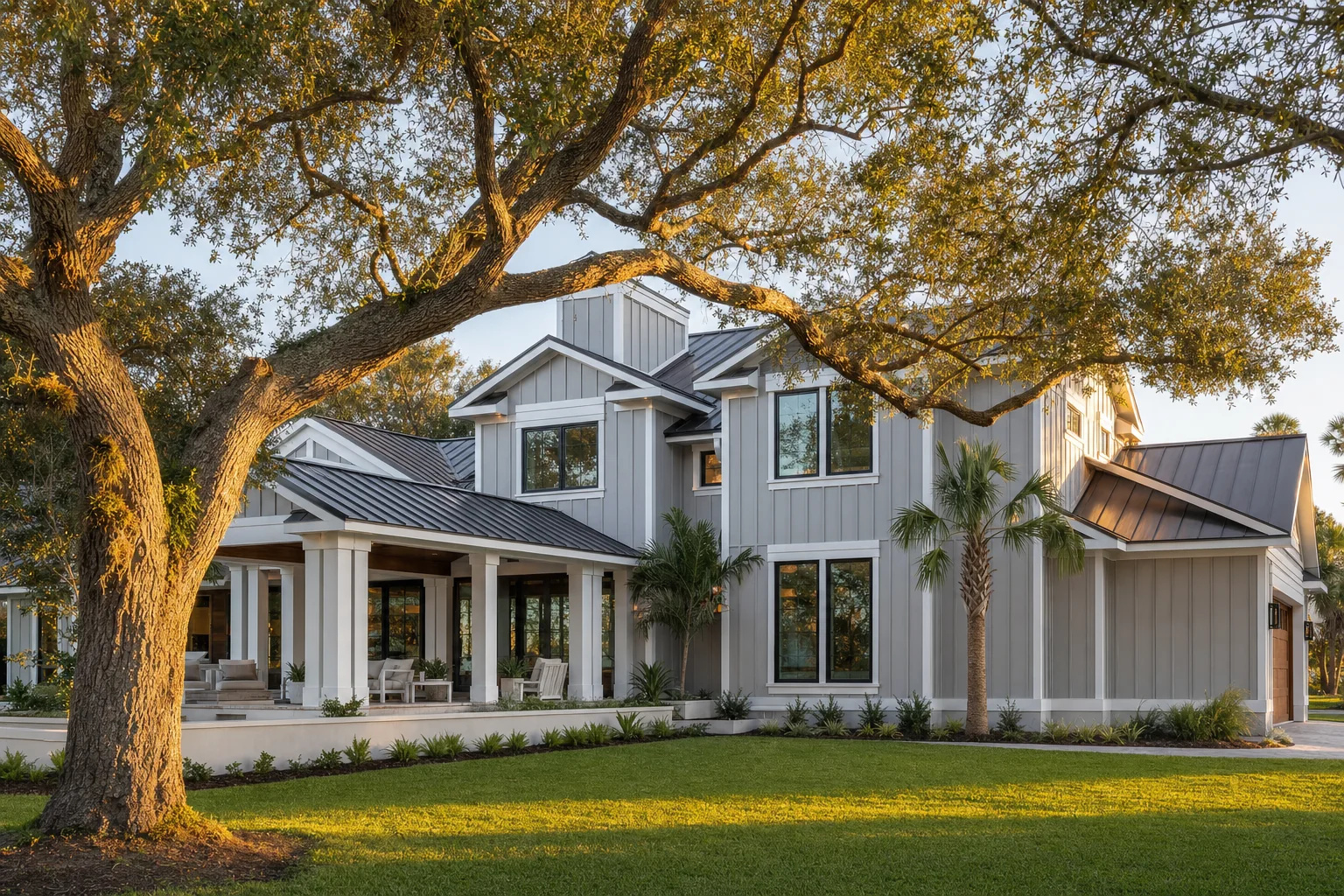 Completed residential construction project